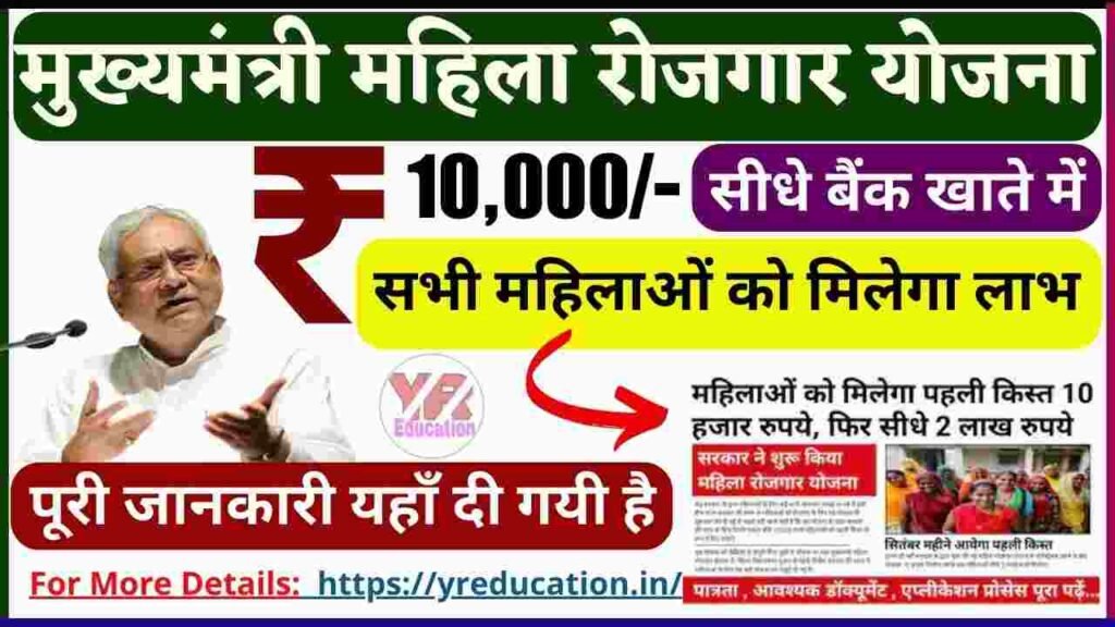 Bihar Mukhyamantri Mahila Rojgar Yojana 2025: महिलाओं को सशक्त बनाने की नई पहल