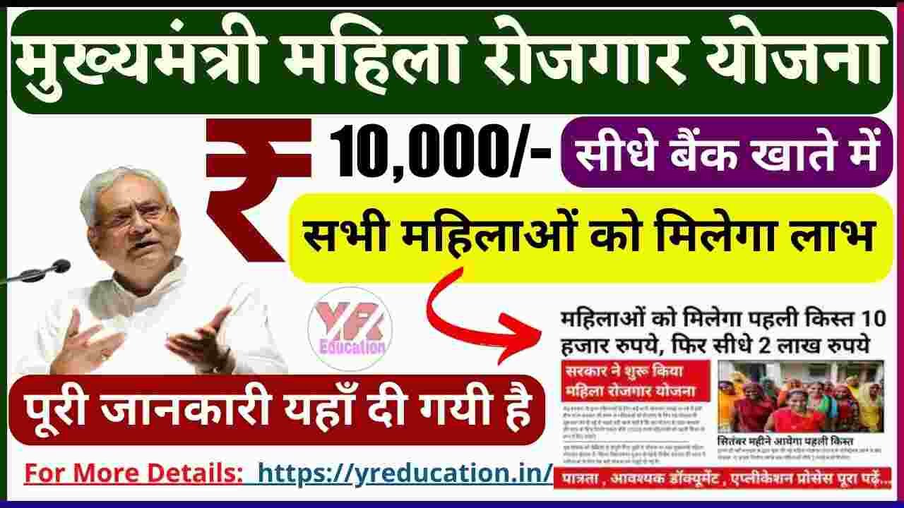 Bihar Mukhyamantri Mahila Rojgar Yojana 2025: महिलाओं को सशक्त बनाने की नई पहल